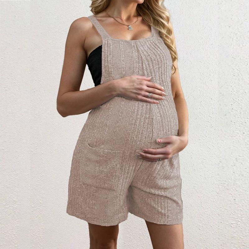 European And American Pregnant Women Overalls Shorts Maternity Clothes