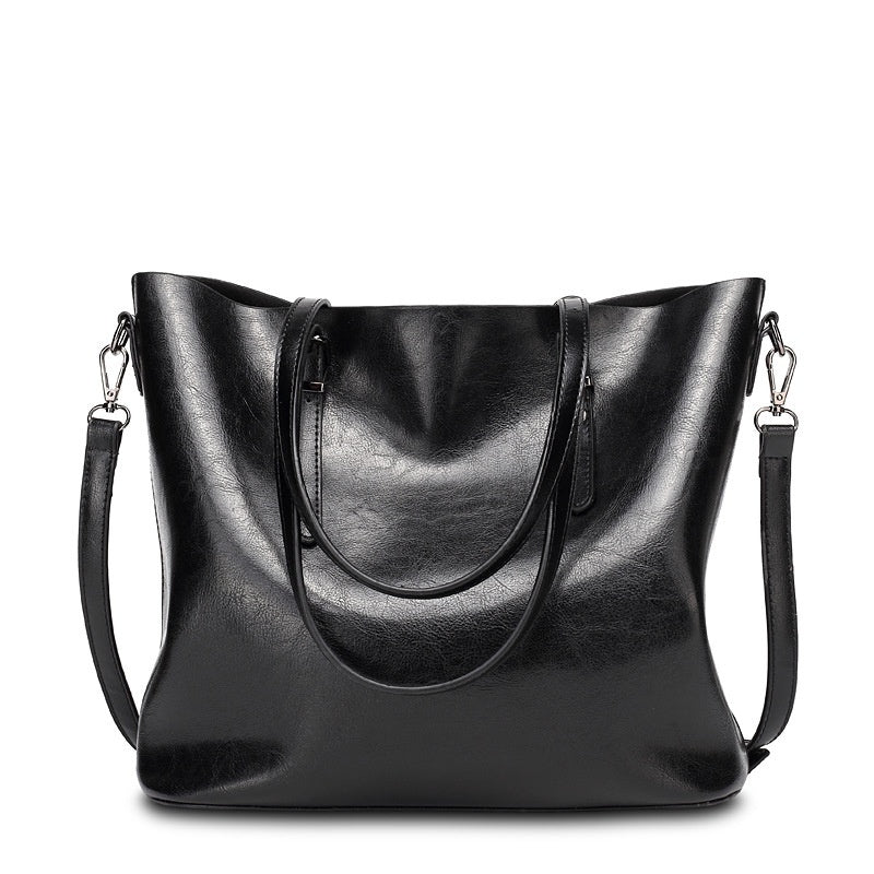 Women's Retro Style Oil Wax Shoulder Bag Travel Bag