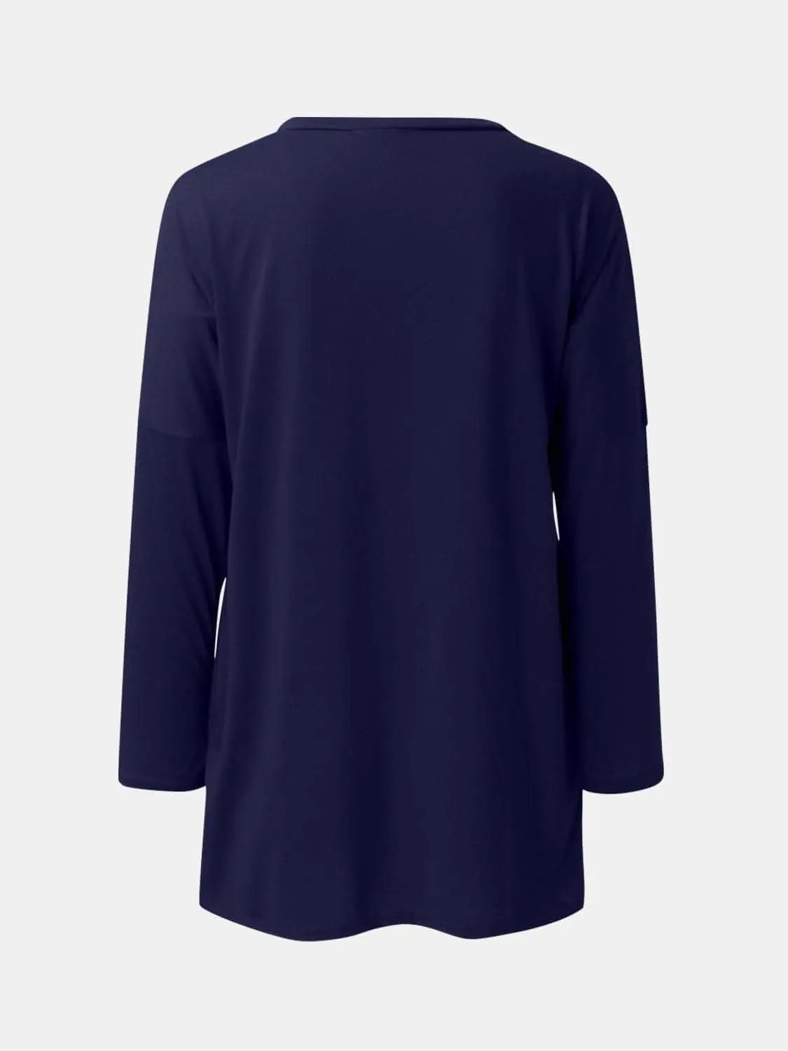 T-Shirts Trendsi Pocketed long sleeve tee - chic style