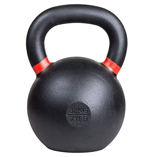 32 kg (70 lb) Powder-Coated Cast-Iron Kettlebell – Black | SoCal Kettlebellz