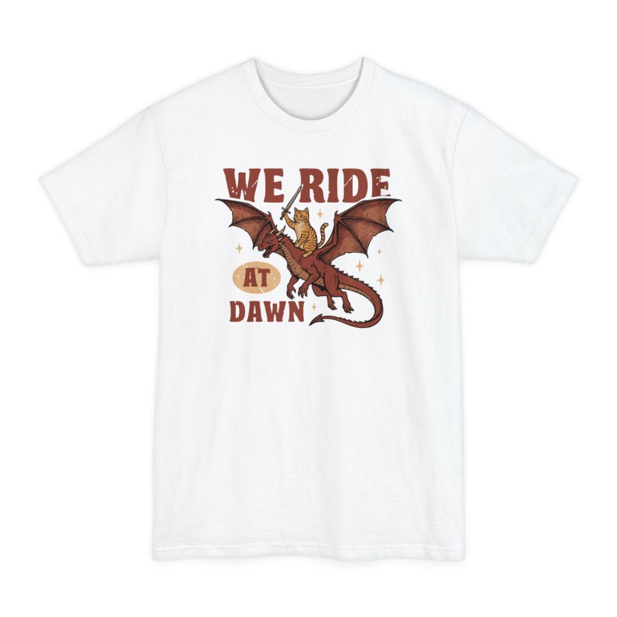 We Ride At Dawn Dragon Cat Tall T-Shirt