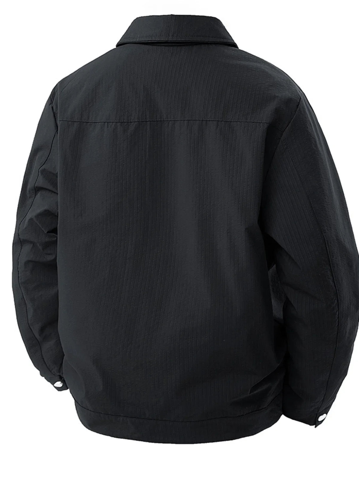 Men's Plus Size Lightweight Snap-Down Jacket