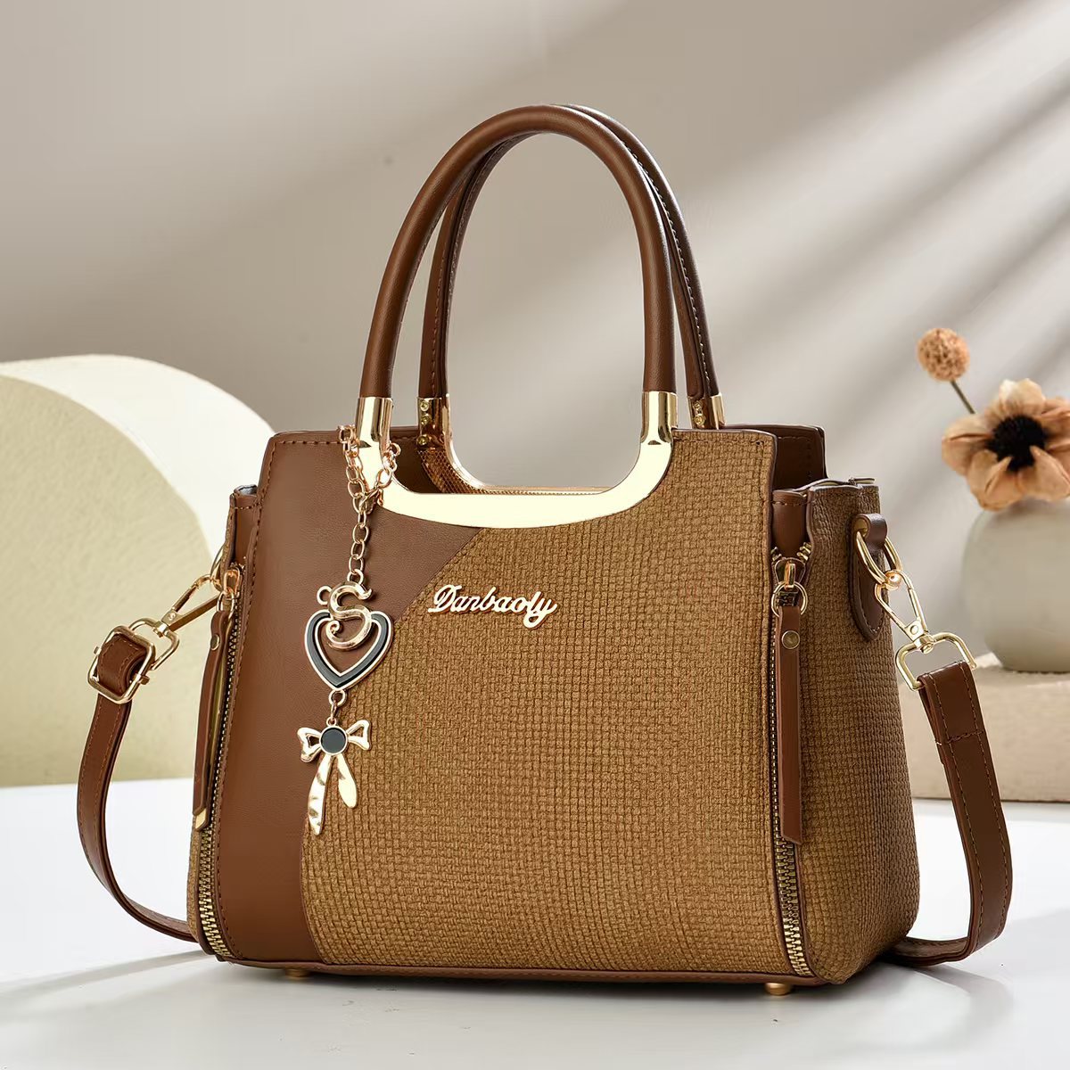 Chic Small Square Crossbody Handheld Tote Crossbody Bag