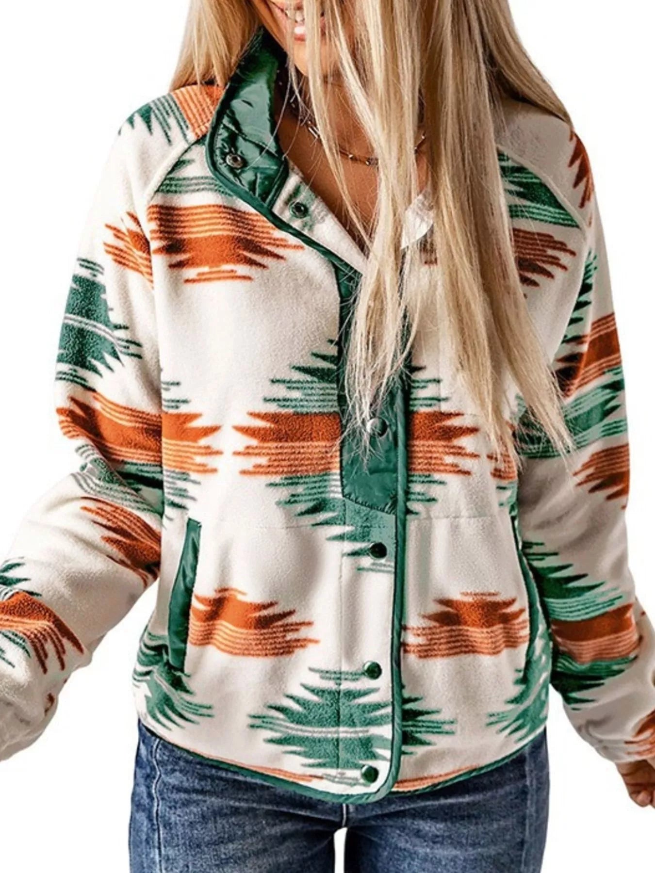 Chaqueta acolchada con diseño geométrico
