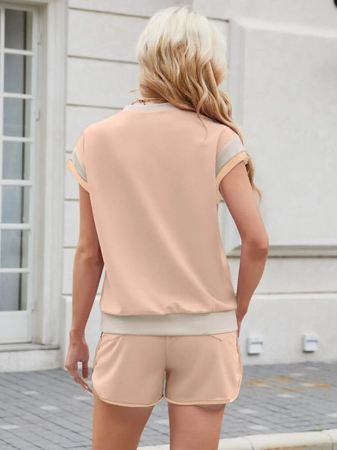 Trendsi Stylish Two-Piece Top and Shorts Set