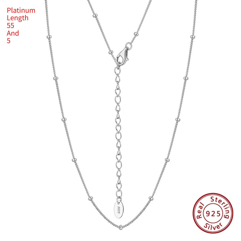 S925 Sterling Silver Necklace 14K Gold