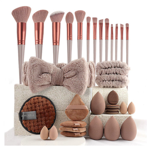 40pcs Beauty Tools Major Combination Suit Face Wash Makeup Full Set