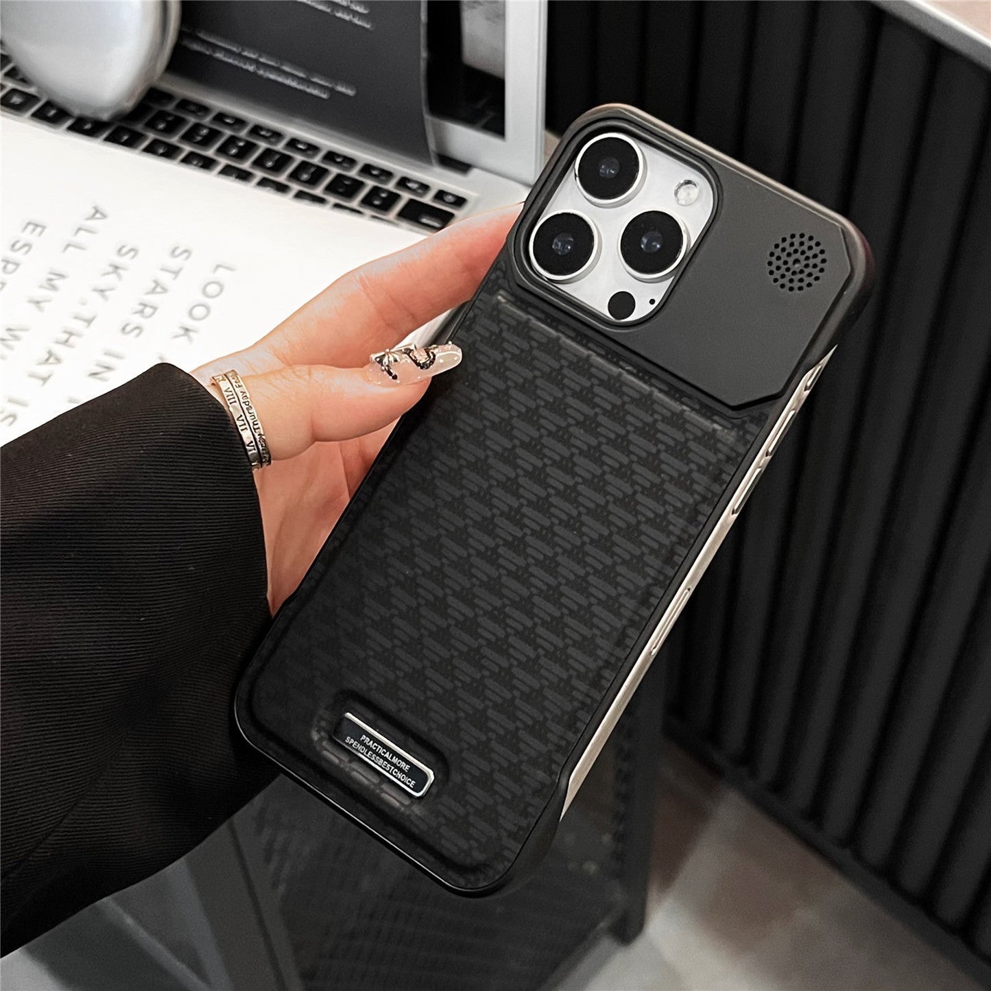 Diamond-Pattern Creative Frameless Magnetic Aromatherapy Phone Case