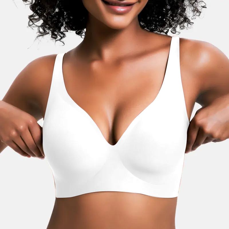 SculptEase™ – Sujetador con realce y comodidad sin aros y escote pronunciado en V