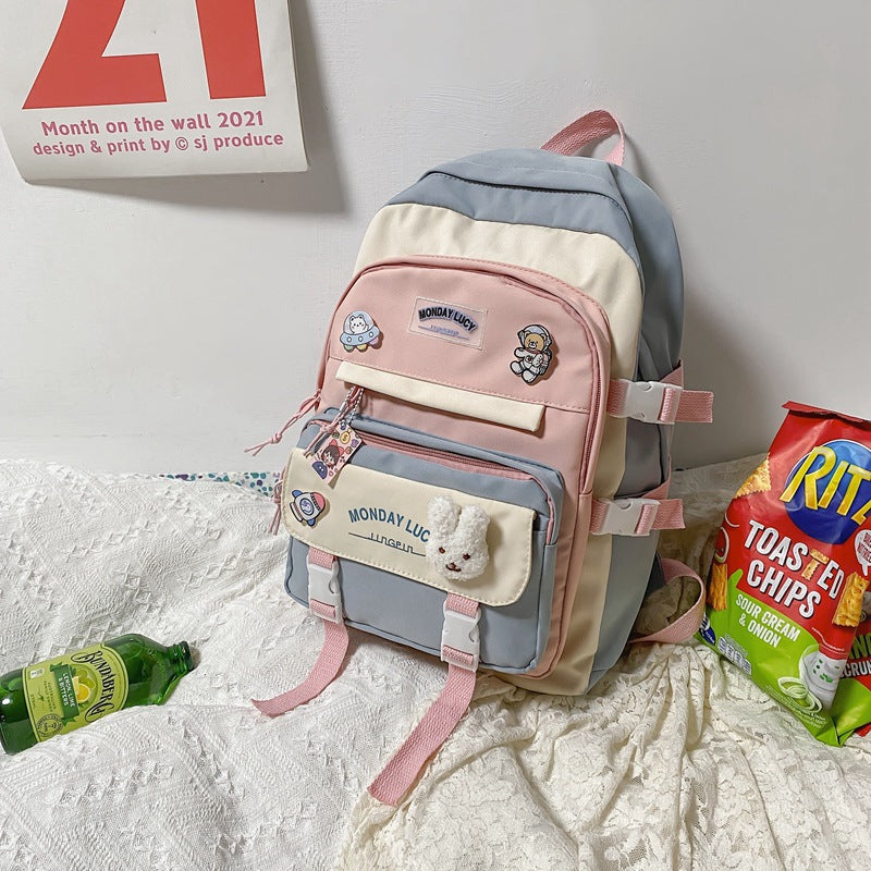 Elementary School Students' Mori All-match Backpack Travel Bag