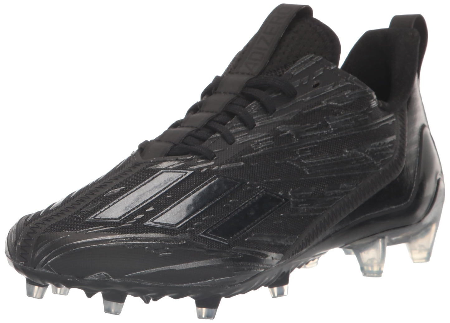 adidas Mens Adizero Football Shoe Black/Black/Black 8