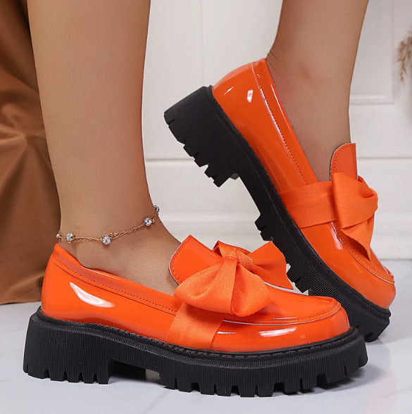 Women's Bow-Tie Loafer Shoes