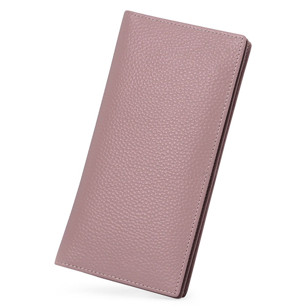 GOIACII Anti-Scanning Womens Long Wallet Ultra-Thin European And American Style Minimalist