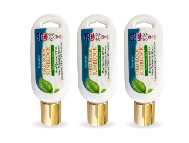 Loción protector solar 3rd Rock Sunblock® - Sin fragancia - Óxido de zinc SPF 35 - 1.7 oz