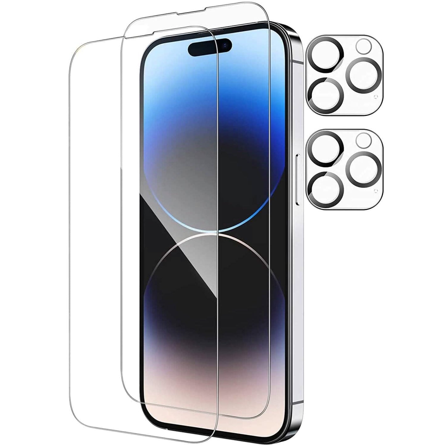 4-Pack: Clear Screen and Camera Lens Protector Set