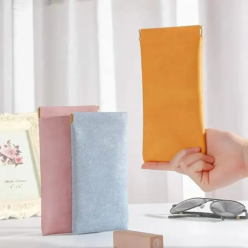 4-Pack: Soft PU Leather Reading Glasses Bag