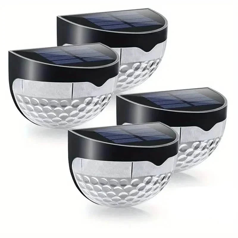 4-Pack: Solar Fence Lights Solar Deck Lights