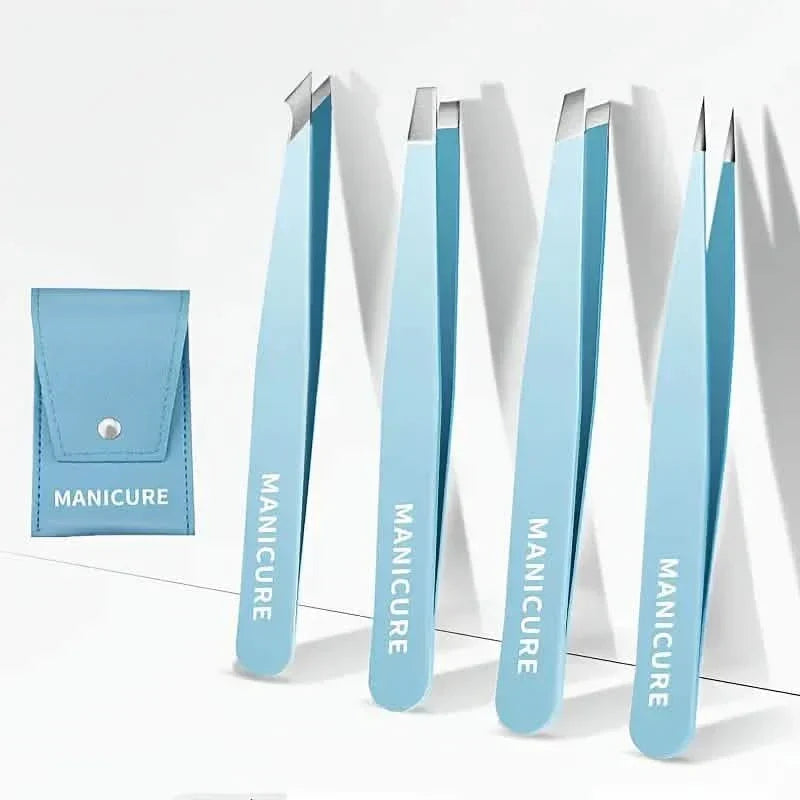 4-Pieces: High-Quality Eyebrow Tweezer