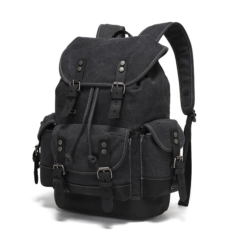 Wear-Resistant Canvas Backpack