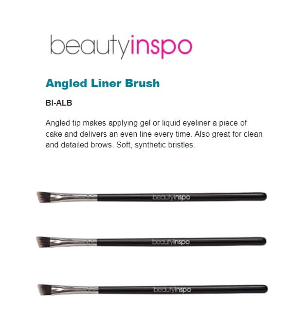 BEAUTYINSPO Angled Liner Brush (Pack of 3)