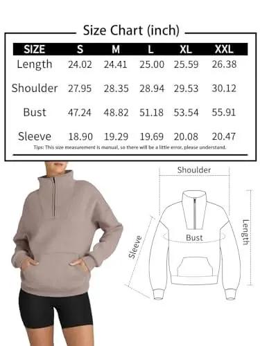 Love Salve Oversized Half Zip Sweatshirt — Cozy Fall Pullover