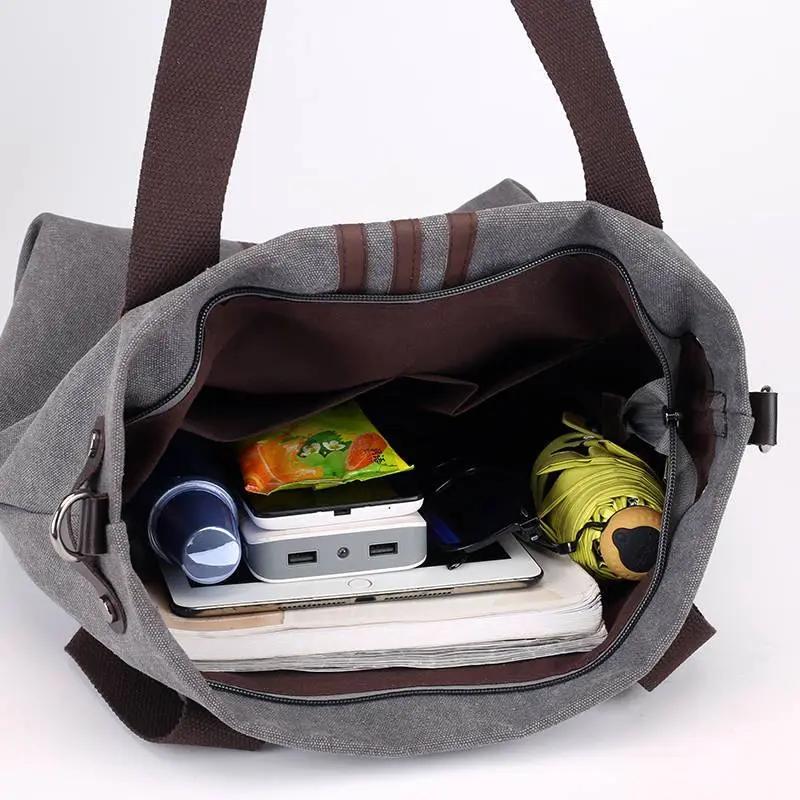 Threaded Pear Canvas Tote Bag With Adjustable Strap — Work & Travel