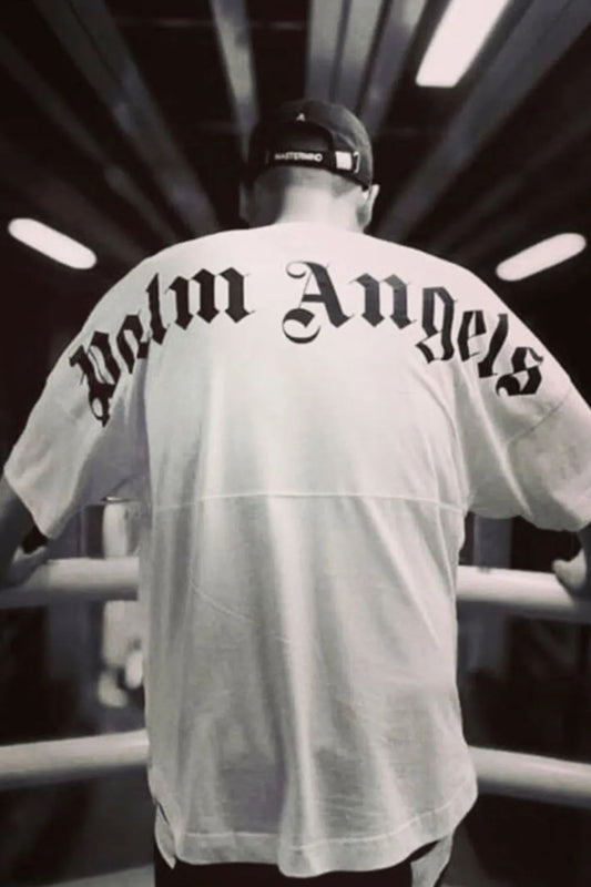 Men's Letter Round Neck Half Sleeve T-Shirt