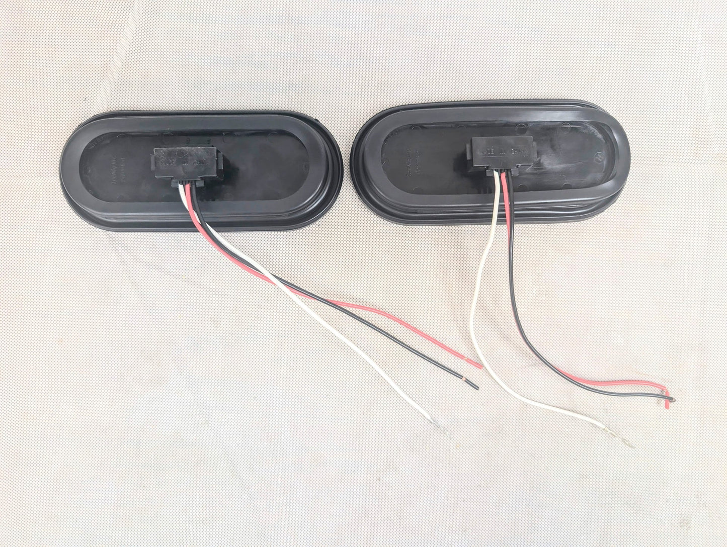 2 Pack T66 Trailer Truck LED Sealed RED 6" Oval Stop/Turn/Tail Light