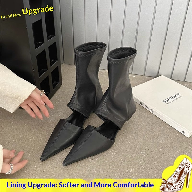 Women's French-style Pointed-toe Stiletto Boots