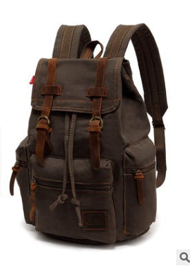 Canvas Backpack 15.6 Inches Large Capacity