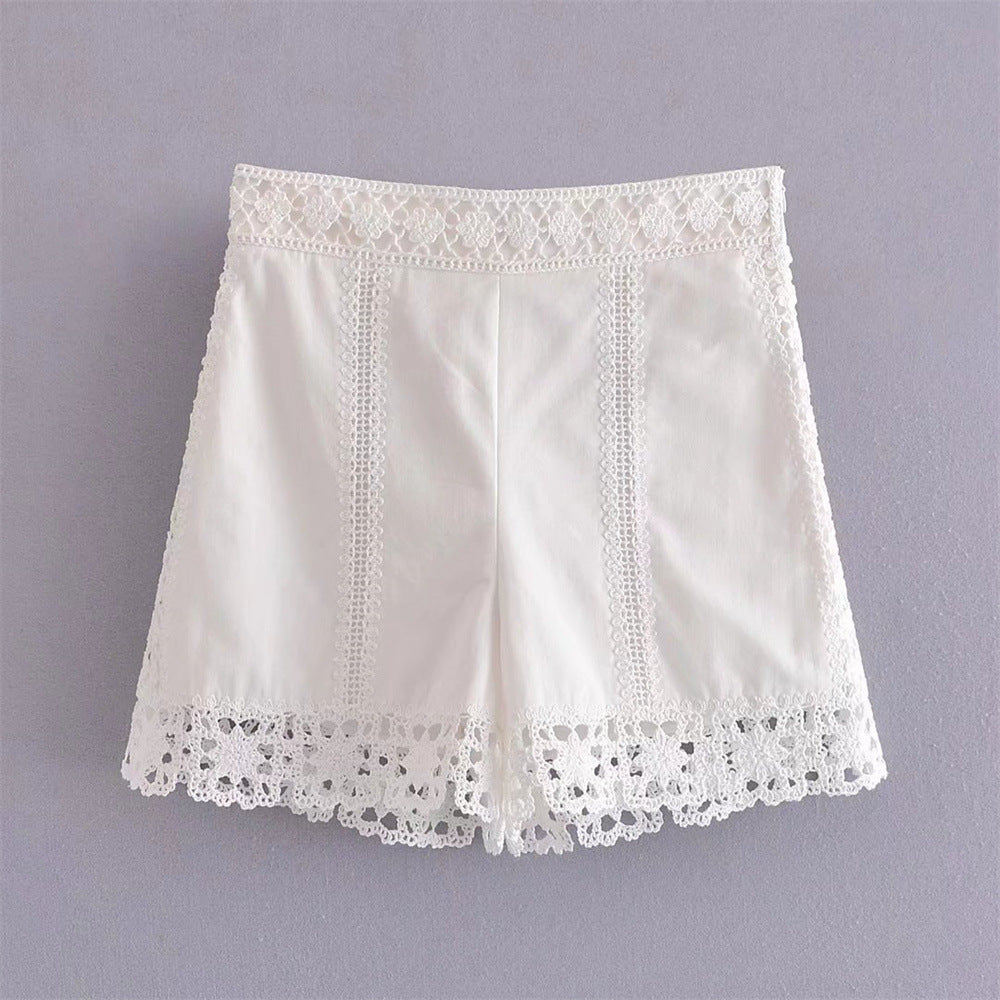 Chaqueta de encaje calada para mujer