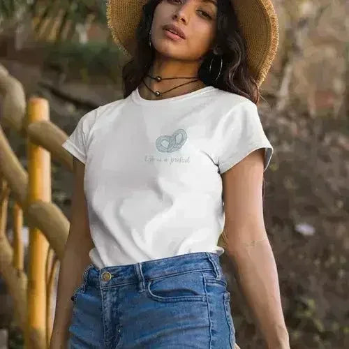 Womens Life is Like a Pretzel T-Shirt