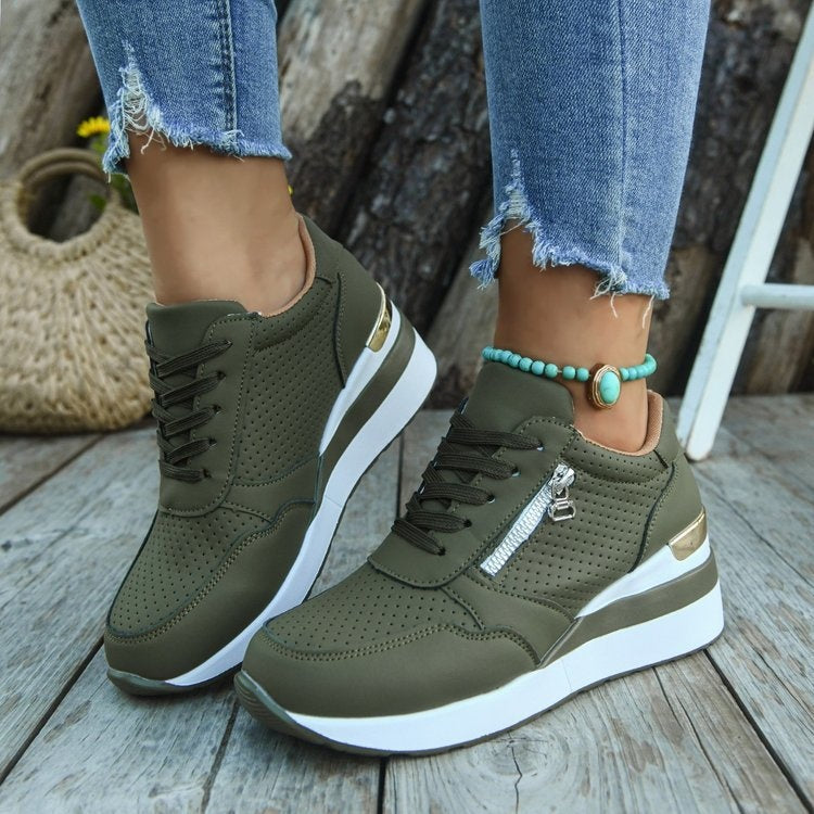 Casual Lightweight Wedge Sneakers