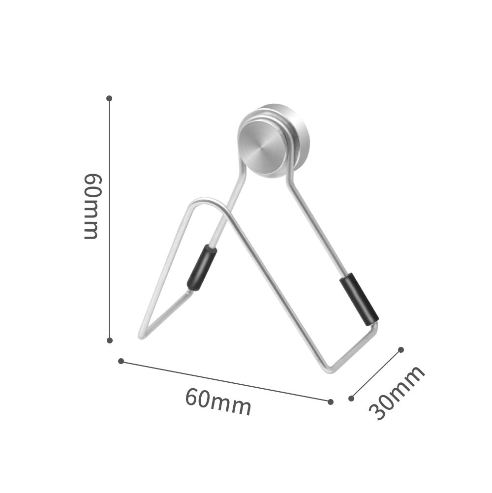 Stainless Steel Kitchen Punch Free Wire Ball Drain Rack With Magnetic Sponge