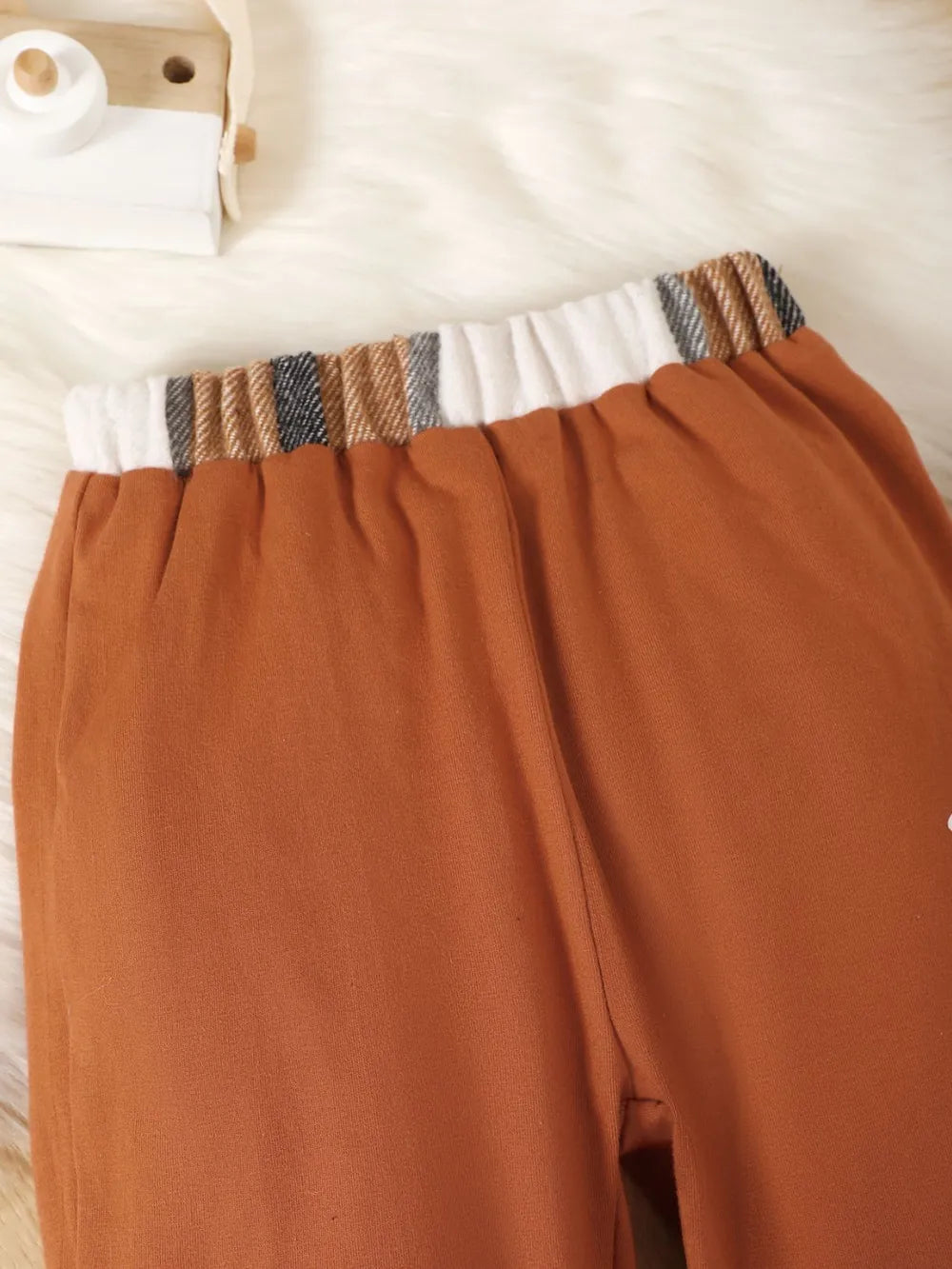 Color Block Button Up Top and Pants Set