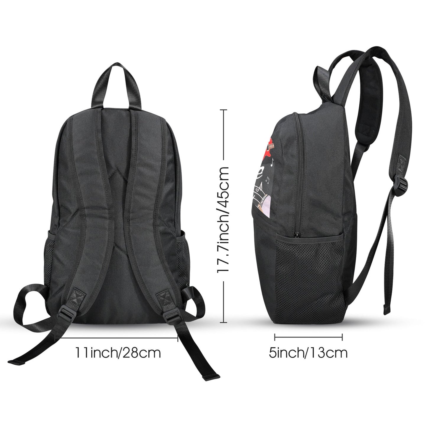 Crank Up the Volume Casual Backpack | Upper Part Printing