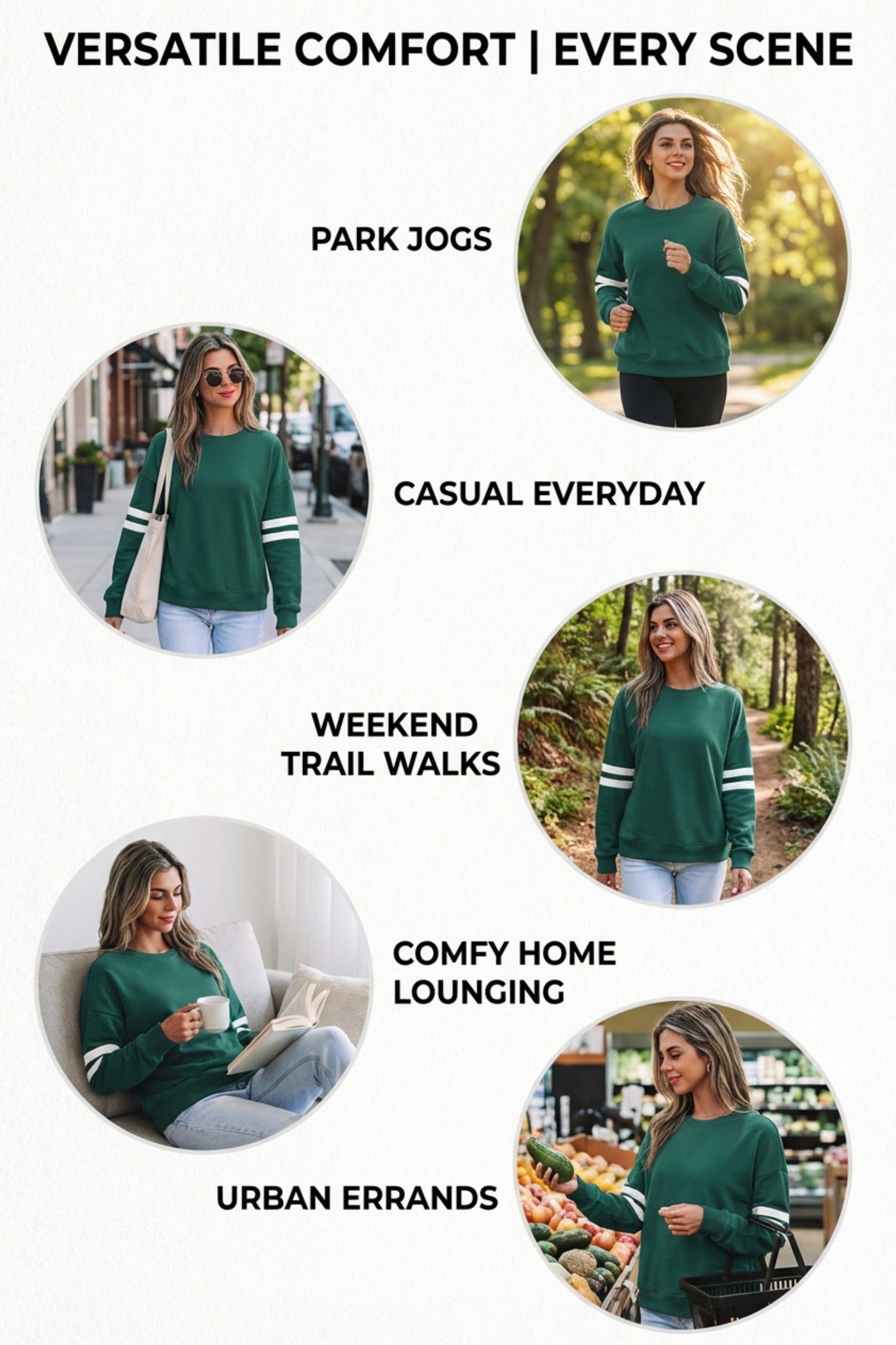 Sudadera Oversize Azul Cielo con Detalle de Rayas Universitarias y Hombros Caídos