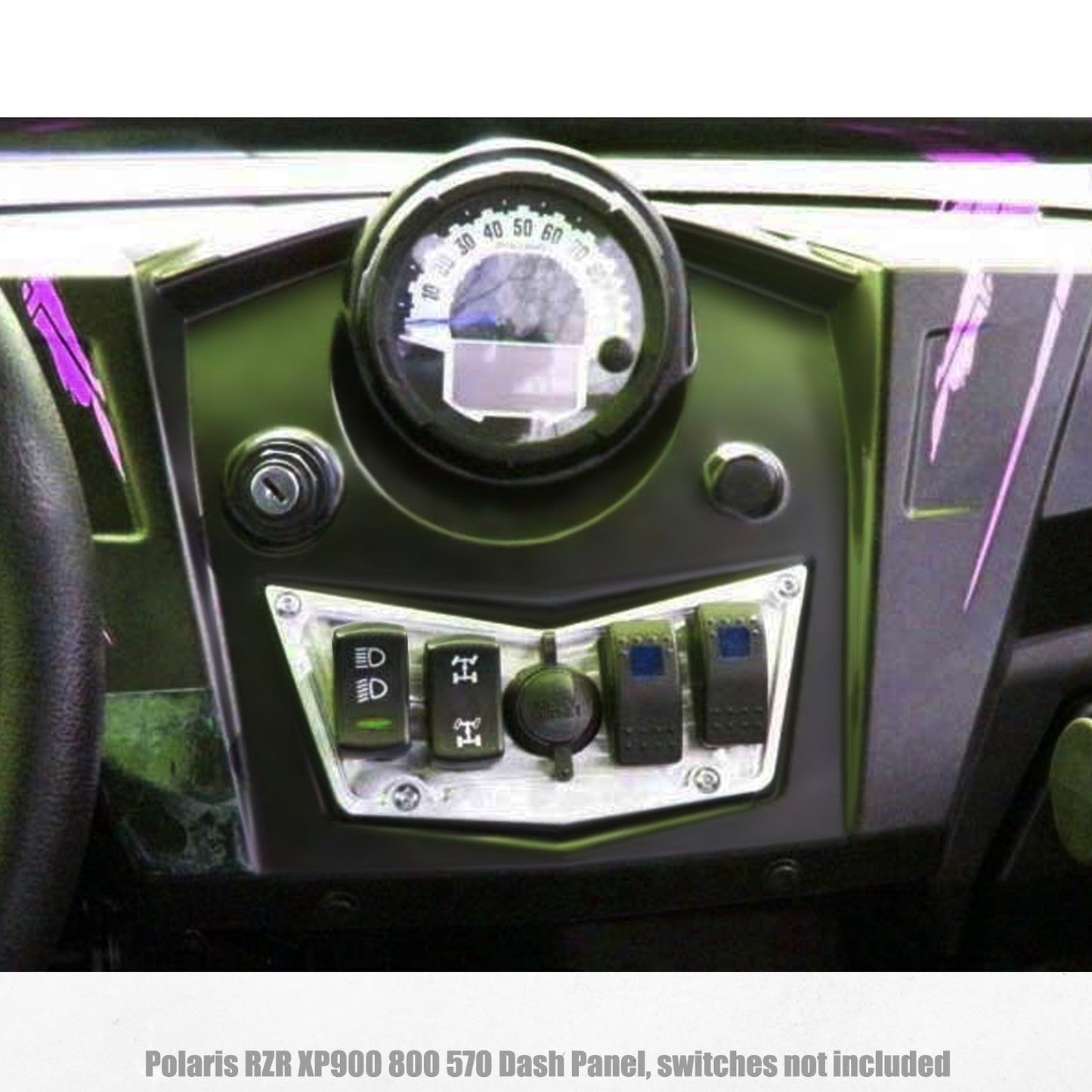 Polaris RZR XP900 800 570 4 Switch Dash Panel Black