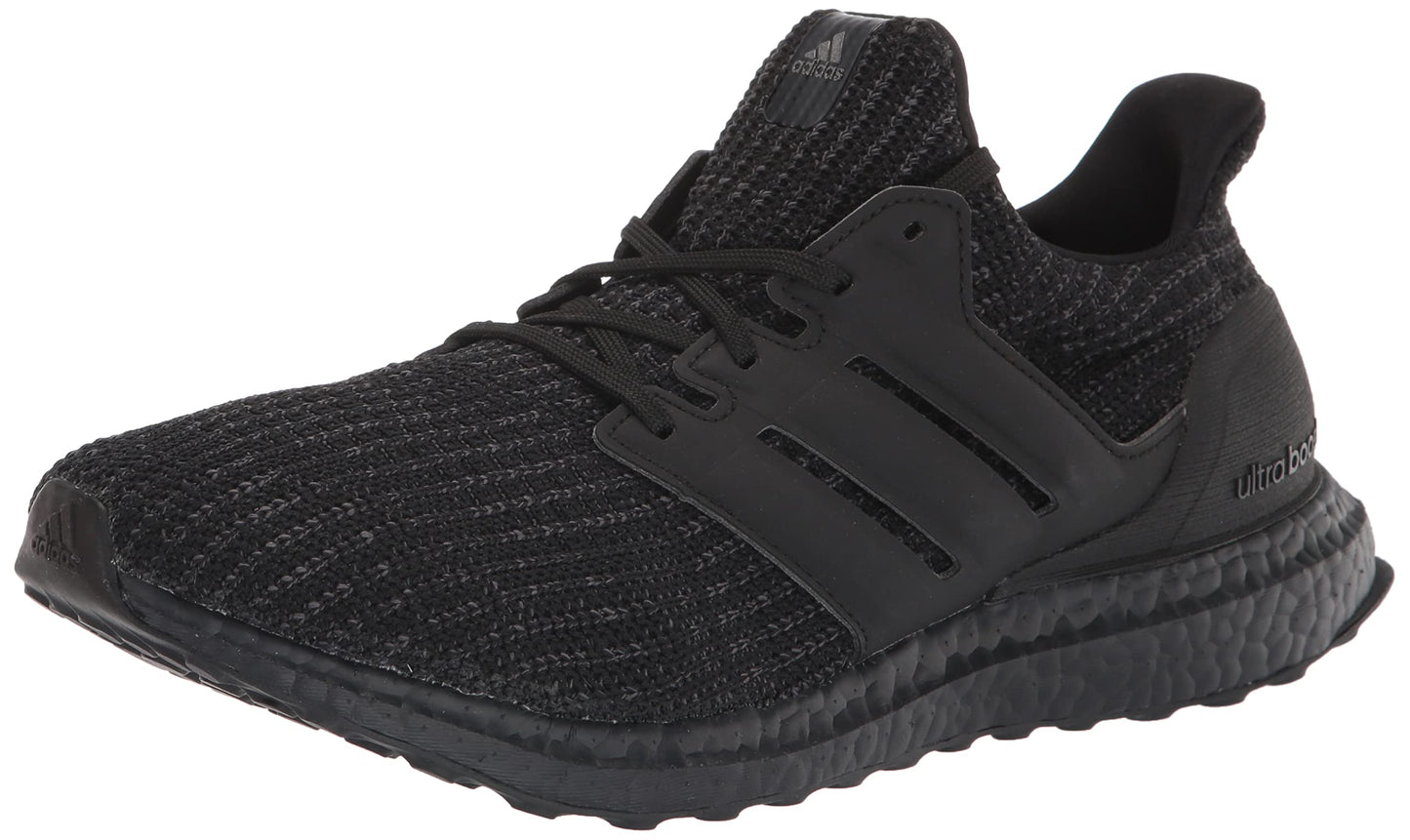 adidas Womens Ultraboost 4.0 DNA Running Shoe Black/Black/Active Red 5.5
