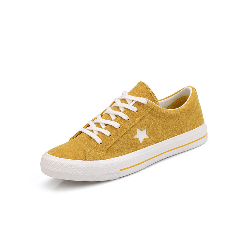 Women's wild suede canvas shoes