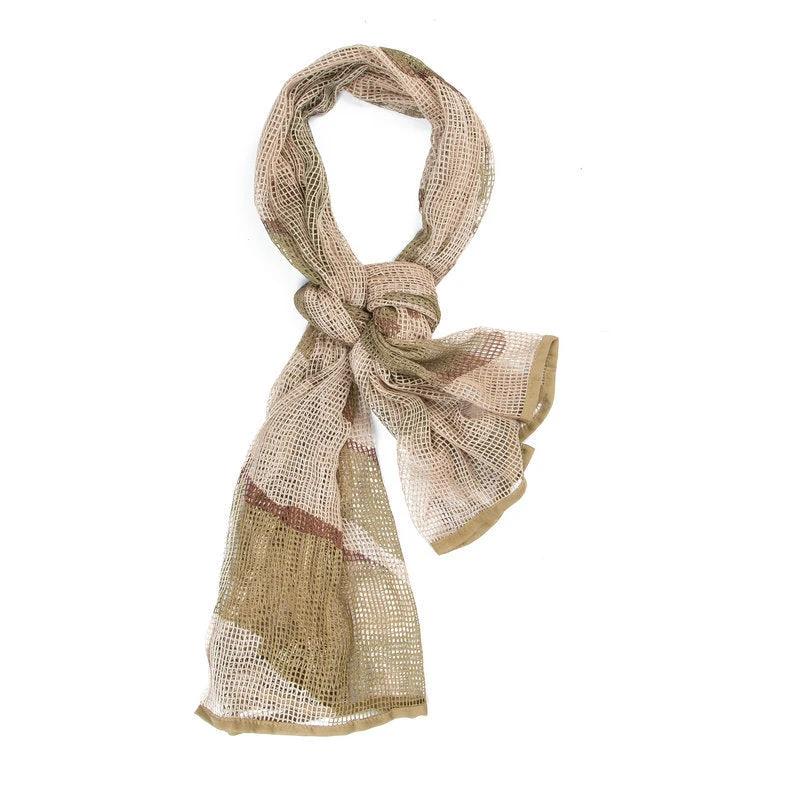 Men's Long Camouflage Multi-purpose Breathable Outdoor Scarf