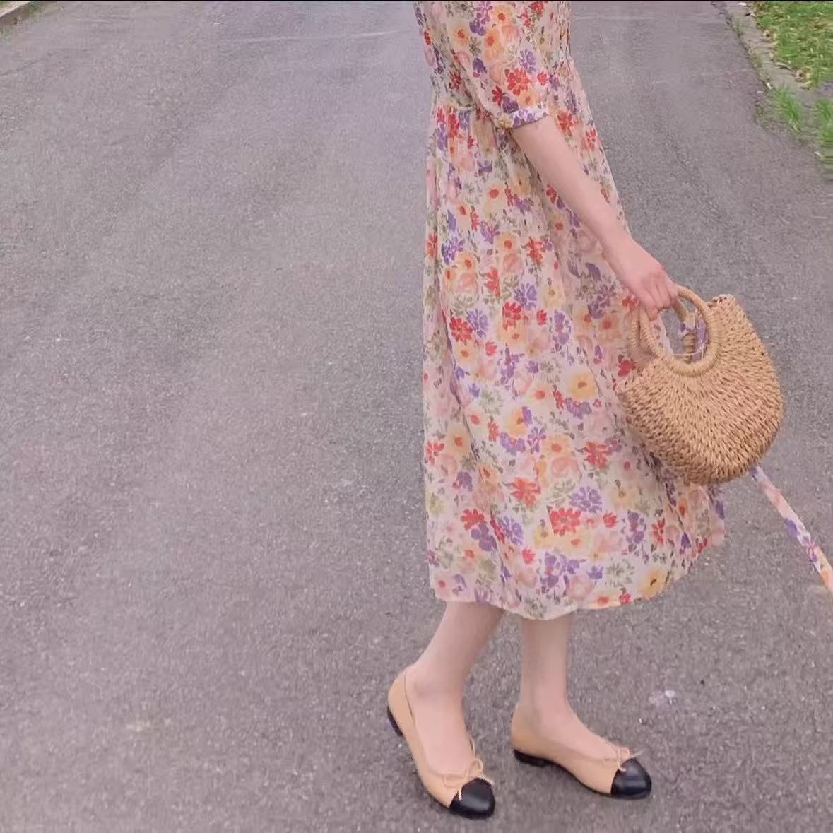 Women Square Toe Bow Slip-on Flats, Hidden Platform Gentle Evening Wind Grandma Shoes, 2026 New Versatile Low Cut Shoes For Petite Ladies