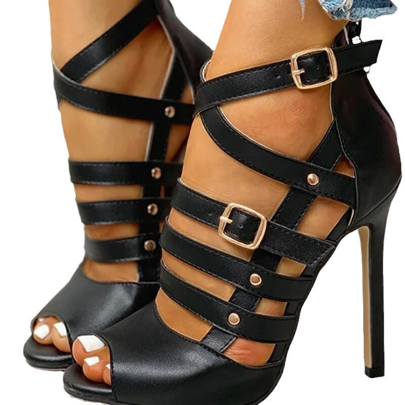 Women's Fish Mouth Stiletto Heels