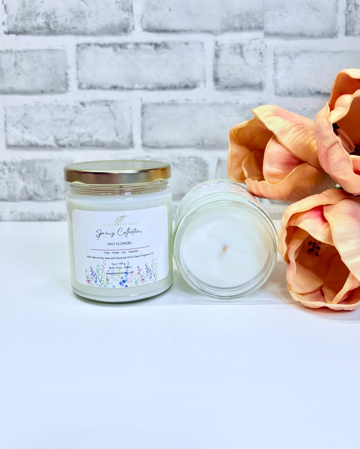 Velas de pabilo de algodón