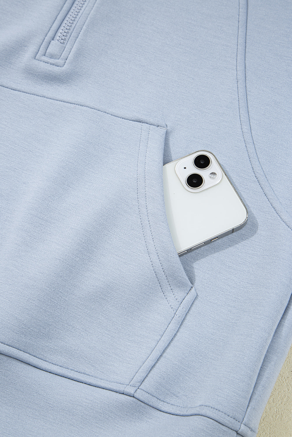 Conjunto de 2 piezas de pantalón deportivo y sudadera con media cremallera, orificio para pulgar y Jet Stream
