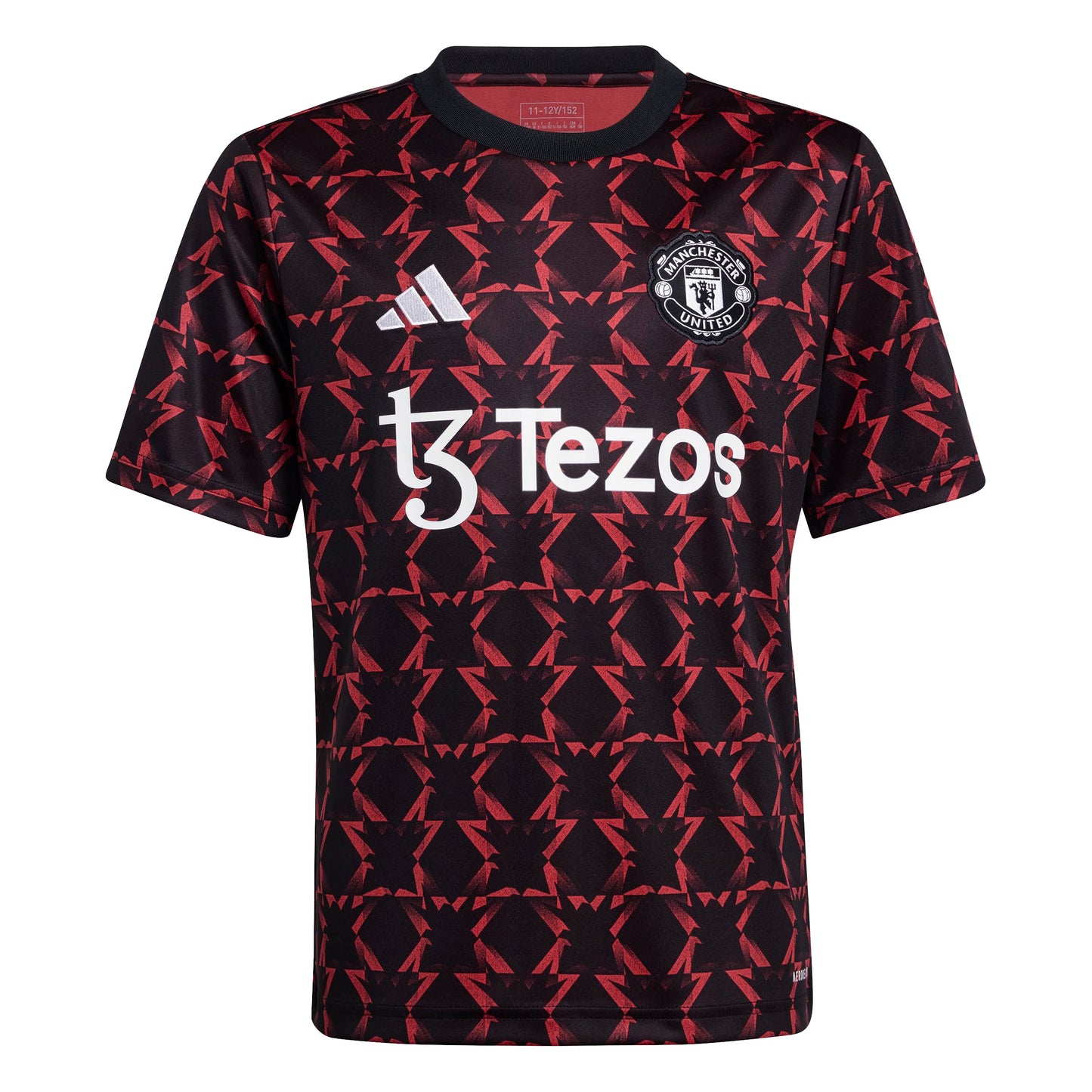 adidas Boys Manchester United Pre-Match Jersey Black/MUFC Red Medium