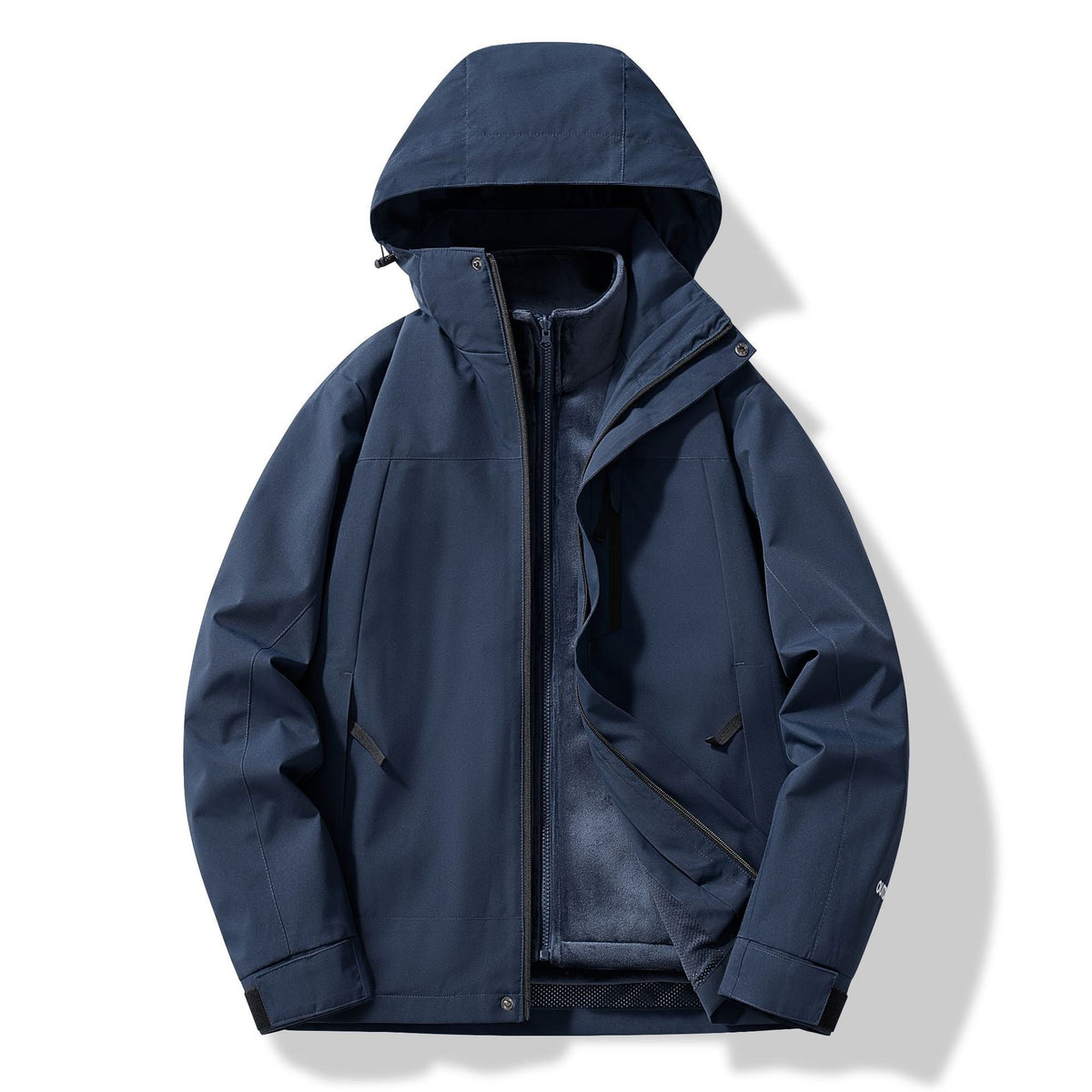 Three-in-one Outdoor Keep Warm Couple Color Matching Shell Jacket