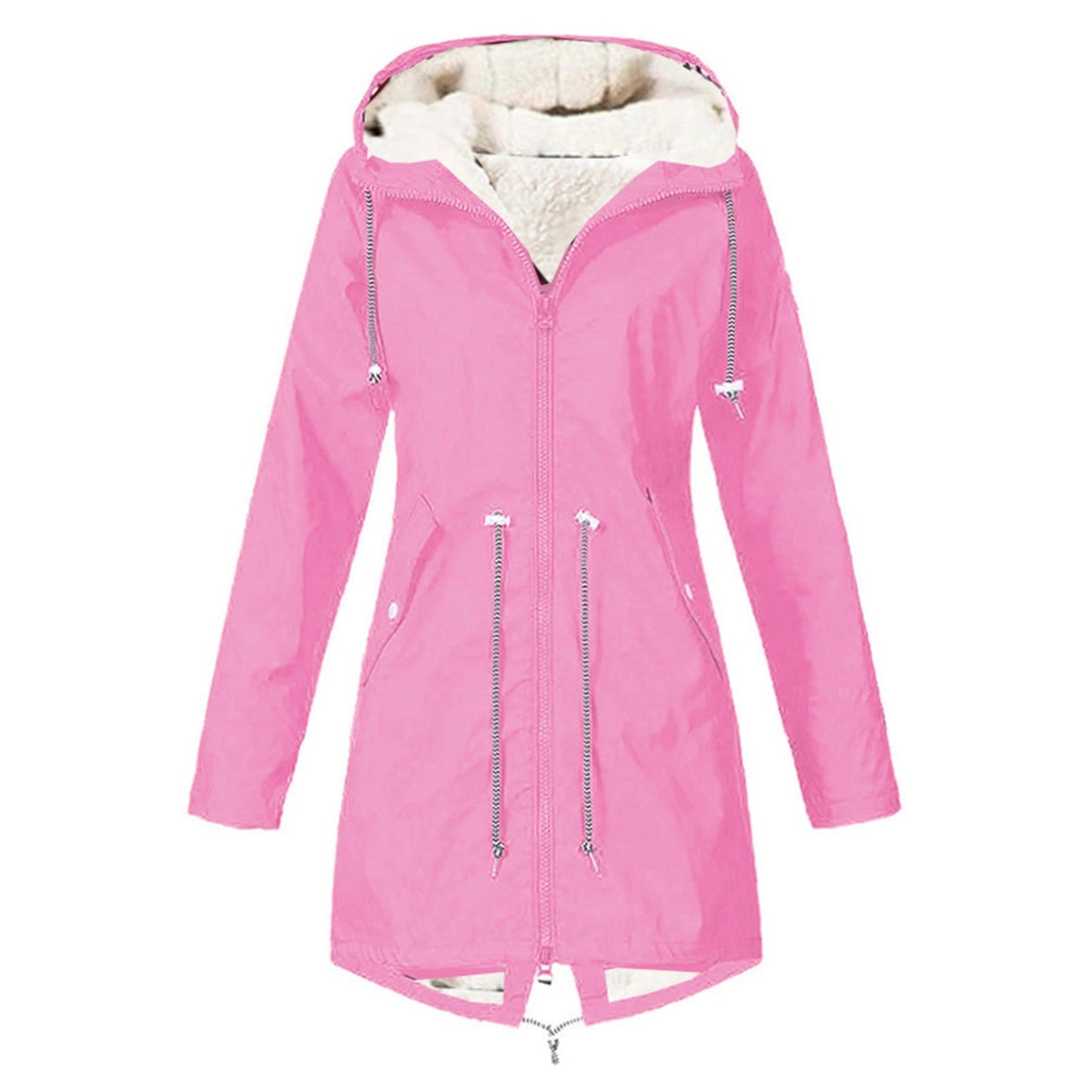 Sports Waterproof Jacket Plus Size Cotton-padded Clothes Fleece-lined