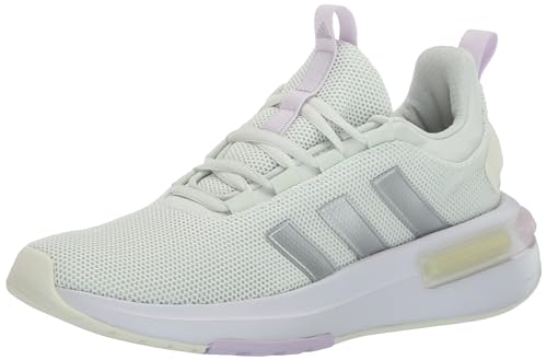 adidas Womens Racer TR23 Sneaker Crystal Jade/Silver Metallic/White 6