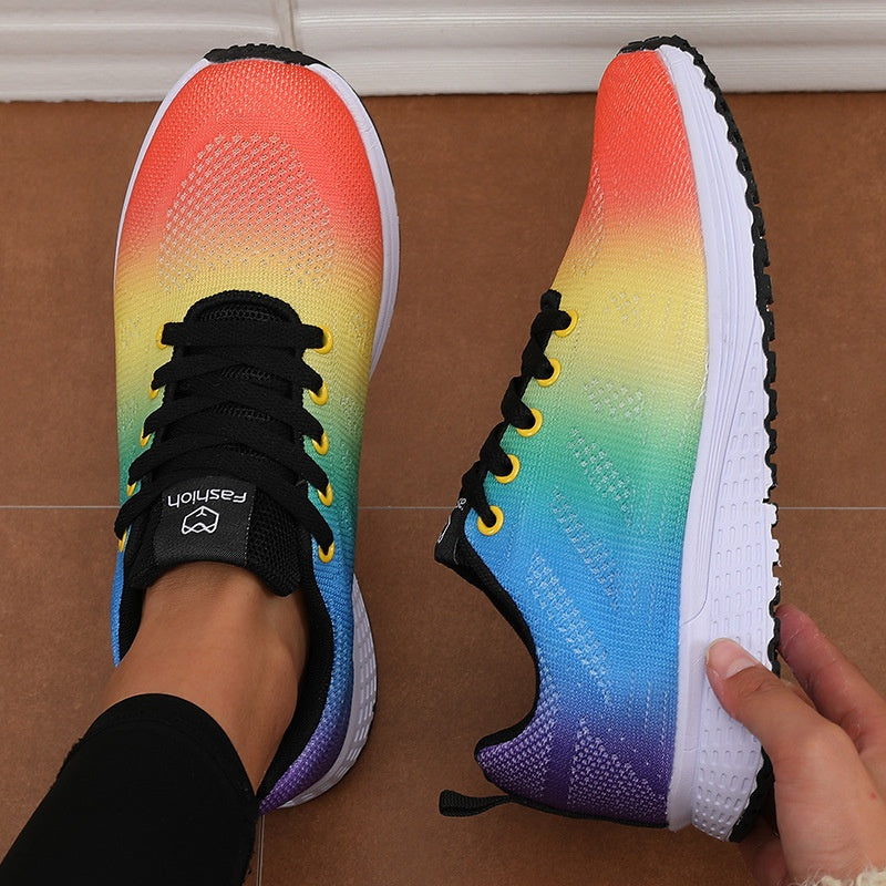 Women's Mesh Lace-Up Sneakers